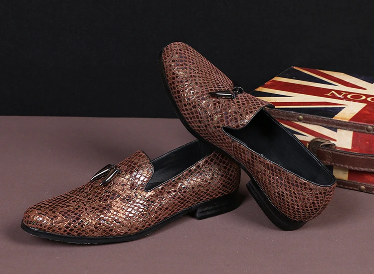 Мужские повседневные туфли оксфорды без шнуровки с круглым носком|loafers slip on|loafers