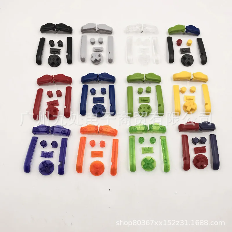 Новые многоцветные сменные кнопочные панели L R A B для кнопок Gameboy Advance Frame GBA D Pads