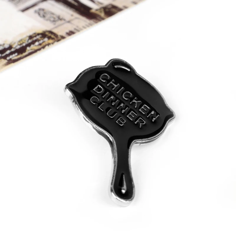 dongsheng Game Playerunknown's Battlegrounds PUBG Brooch Black Chicken Dinner Club Badge Pins for Women Men Brooches | Украшения и