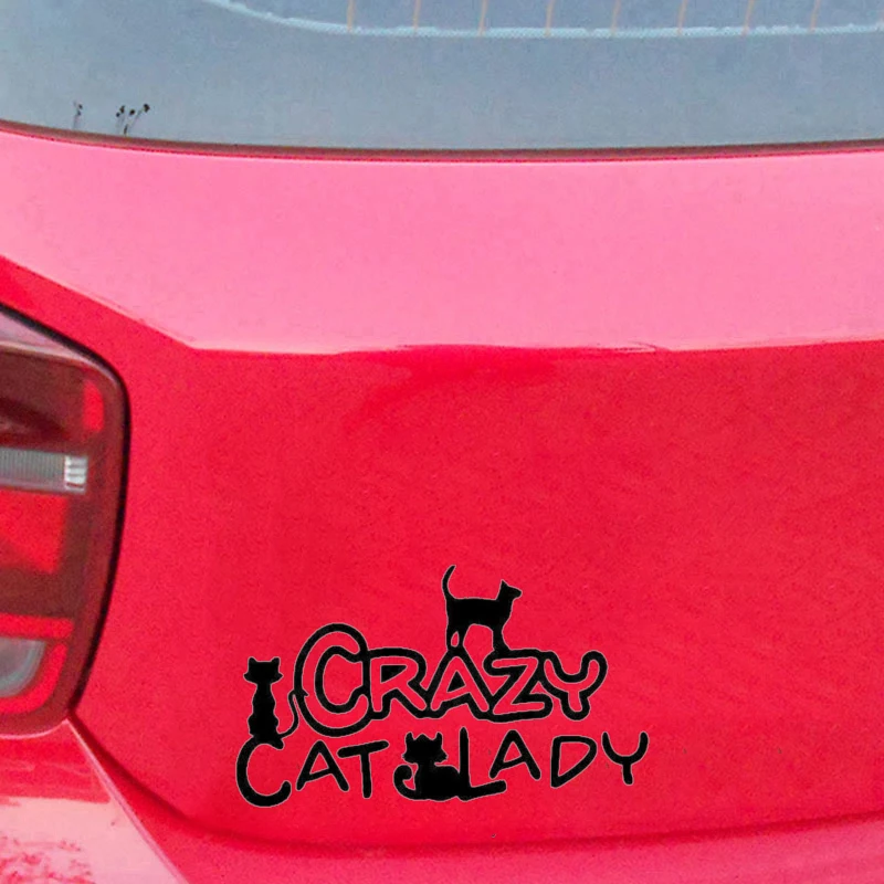 Happy Madness Lady Car Window Tag Glass Wall Door Vinyl Decal Decor Rear Sticker | Автомобили и мотоциклы
