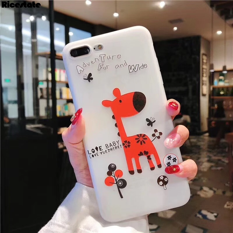 Новый милый чехол с животными для 6 7 8 X XR XS MAX 3D силиконовый мягкий оленем телефона