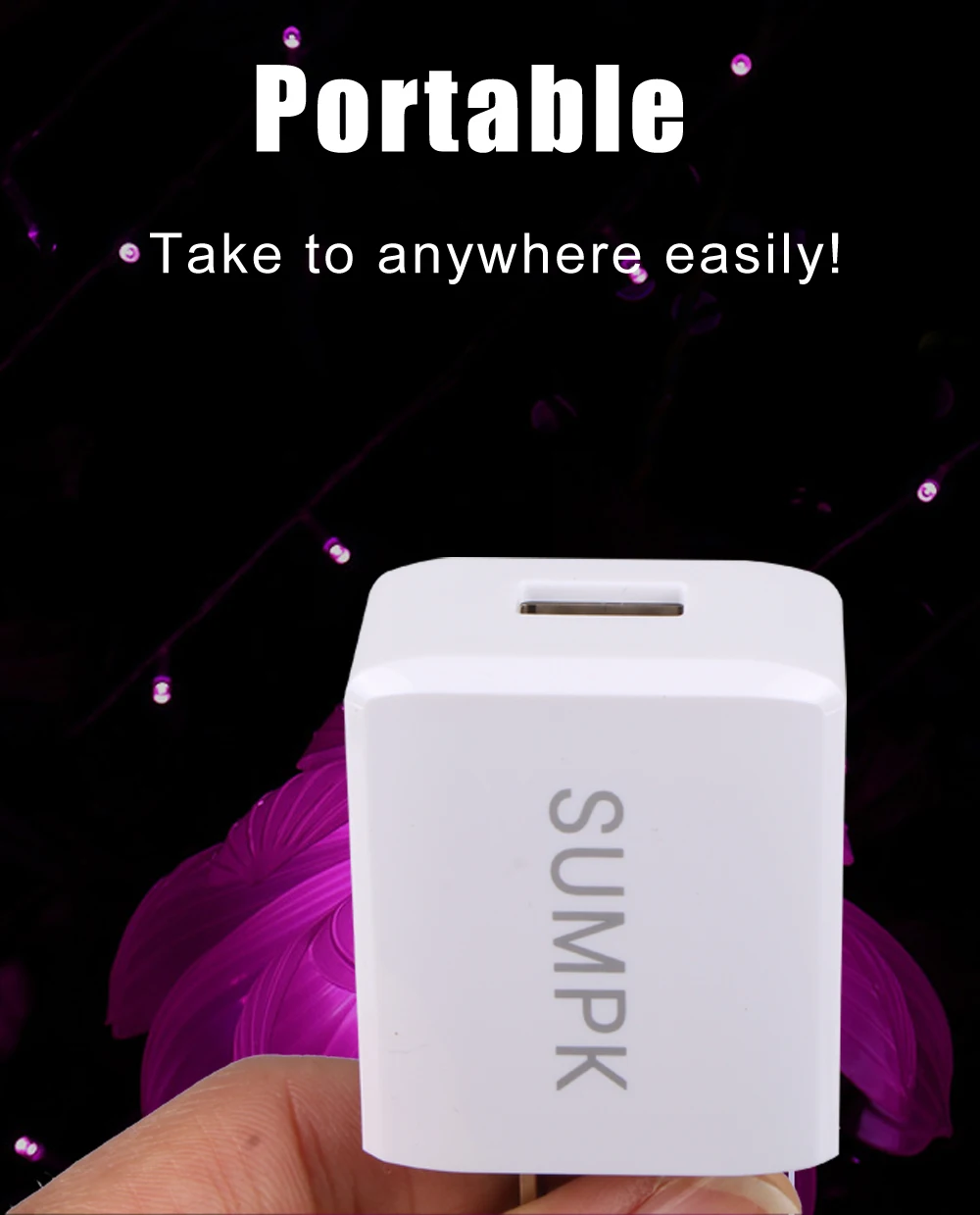 SUMPK 5V2. 1A USB настенное зарядное устройство EU US plug Универсальный мобильный телефон дорожный адаптер питания для iPhone 7 6 6plus для samsung LG htc