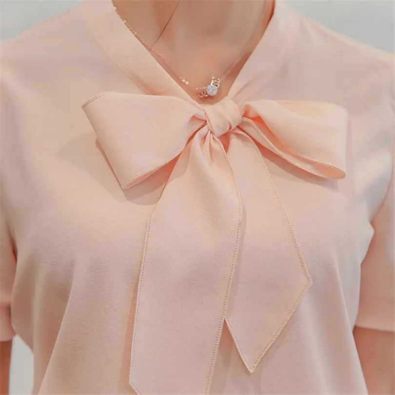 

INDJXND Hot Summer Autumn 2018 White Shirt Female Big Sizes Short Sleeve Shirt Fashion Bodycon Leisure Chiffon Blouse Tops 3XL