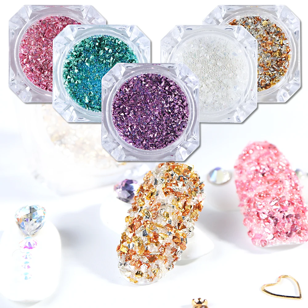 12 шт. бусины для ногтей в виде икры|Блестки ногтей| |