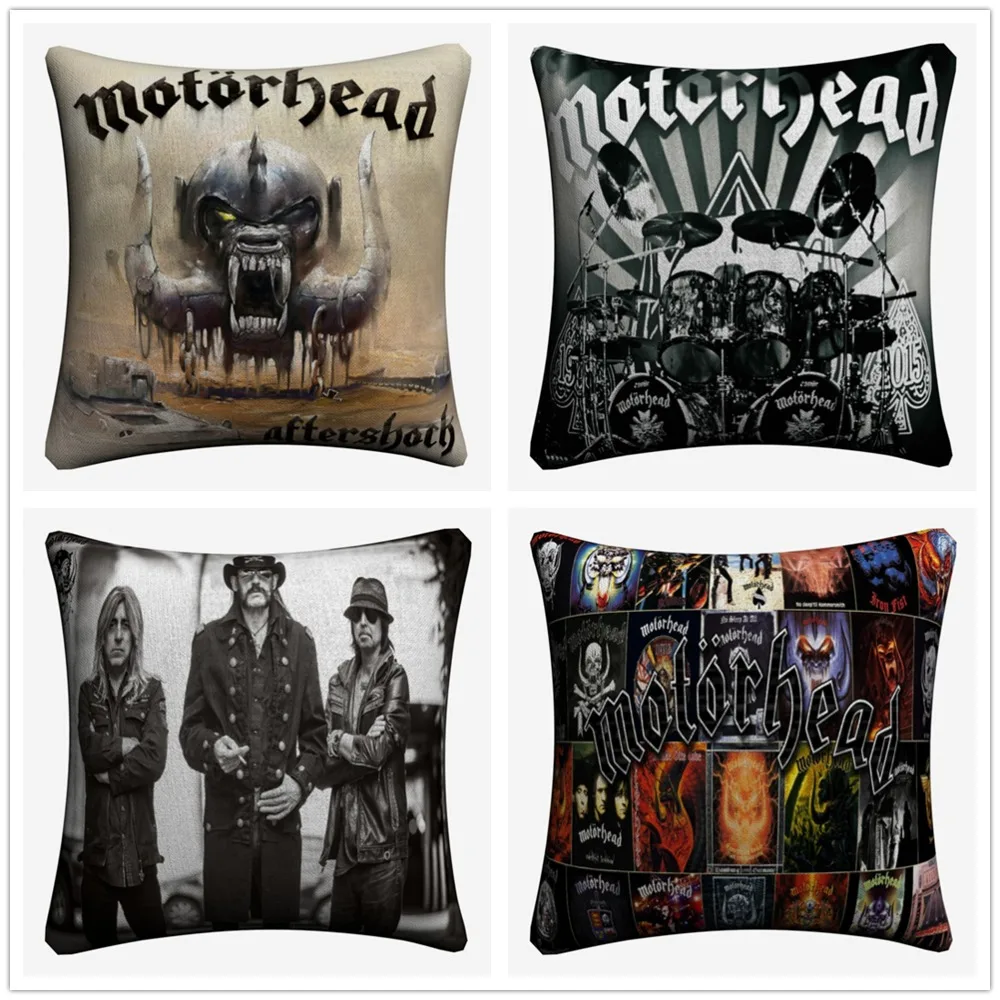Motorhead рок-н-ролла Декоративные хлопок белье Чехлы для подушек 45x45 см Наволочки