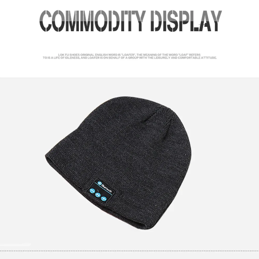 Теплая шапка с Bluetooth мягким и умным микрофоном Беспроводная музыкальная
