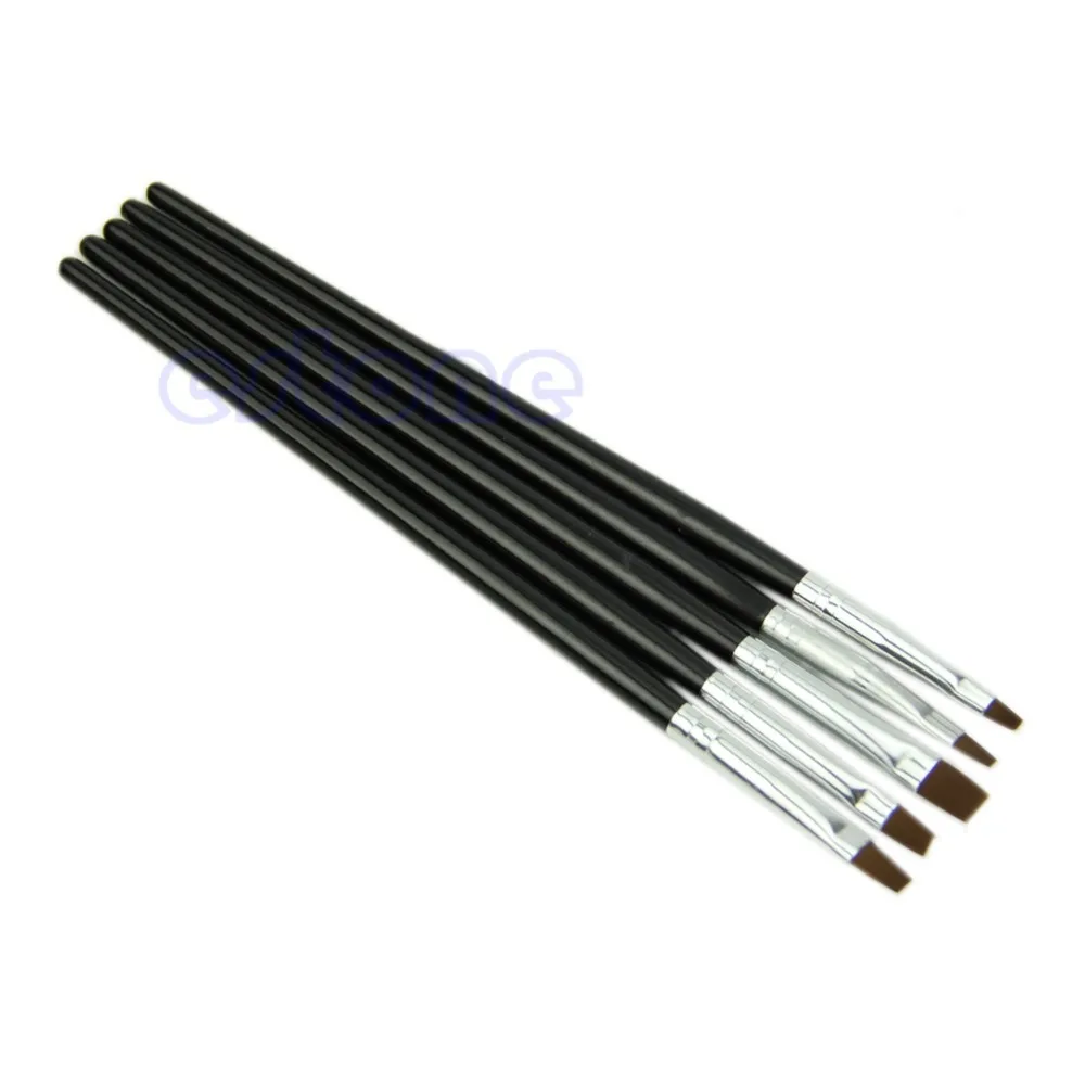 5 шт. акриловый УФ гель для салона ногтей ручка рисования набор инструментов