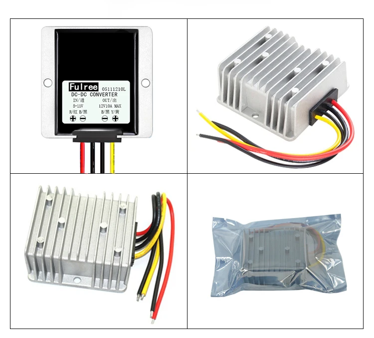 Step Up повышающий преобразователь 5V 6V 7 8 9V 10V 11 V-12 V 10A 120W Водонепроницаемый постоянного/переменного тока, Повышающий Модуль источника питания автомобиля Мощность усилитель инвертора