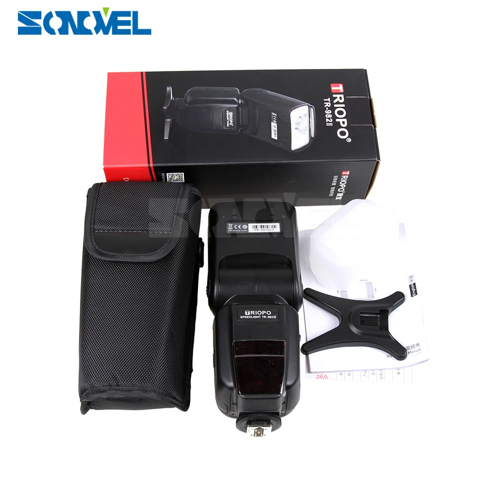 Triopo Вспышка Speedlight TR-982II Беспроводная TTL Speedlite для Canon T5i T4i T3i T2i T1i 550D 500D 60D 7D 5D Mark II 6D M6 |