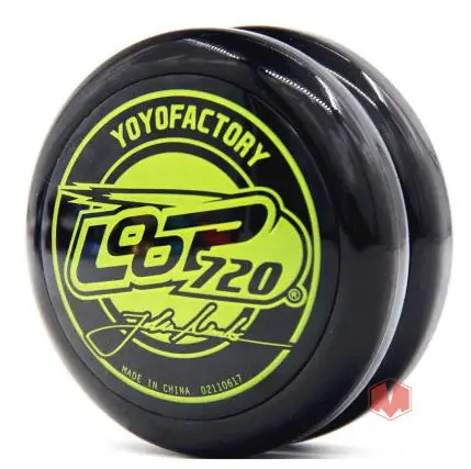 YYF LOOP720 йо-йо Профессиональный Йо-Йо ЧПУ металлический подшипник йо-йо пластиковый шар для начинающих уровень йо-йо - Цвет: black yellow