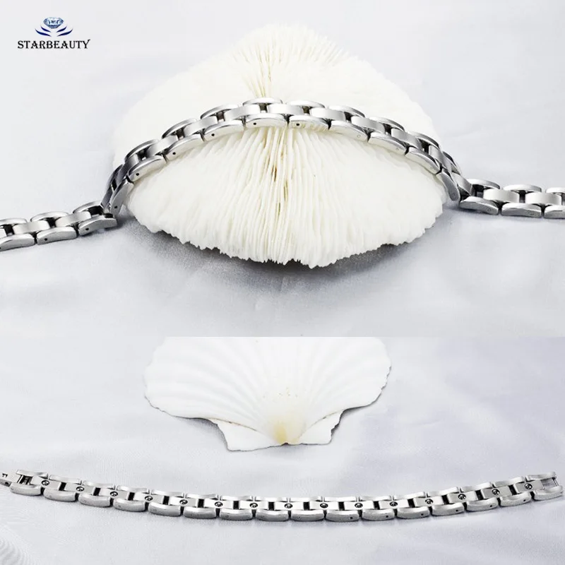 Мужской браслет из нержавеющей стали 15 магнитных камней|bracelet male|men's stainless steel