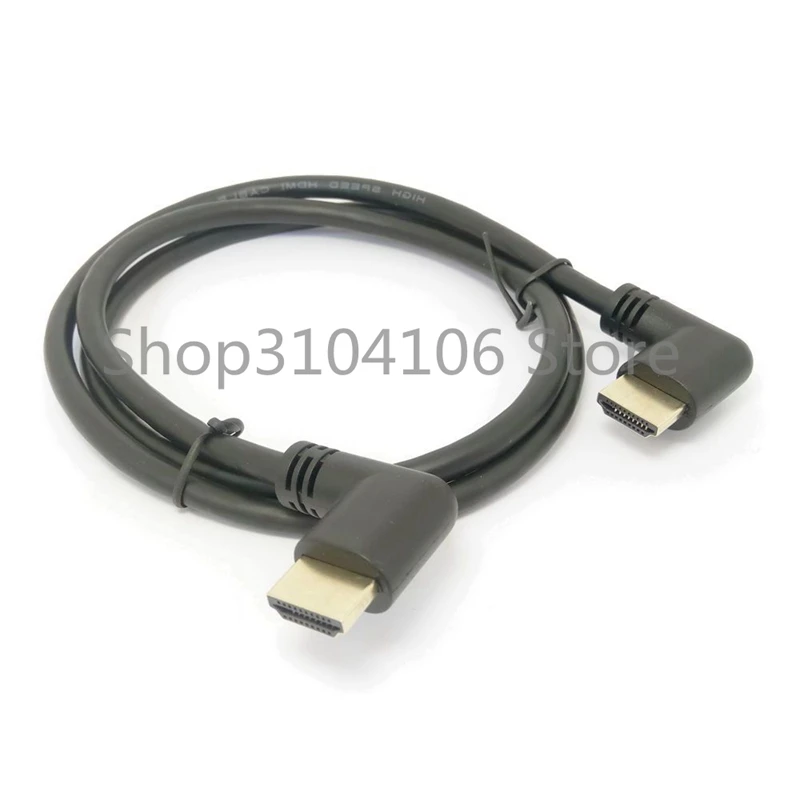 Совместимому с HDMI 2 0 4K 3D двойной 90 градусов под прямым углом адаптер штыревой на