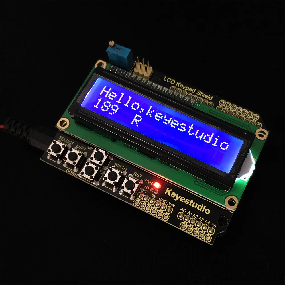 Экран клавиатуры Keyestudio 1602 для Arduino ЖК дисплей ATMEGA2560 Raspberry Pi UNO синий экран модуль