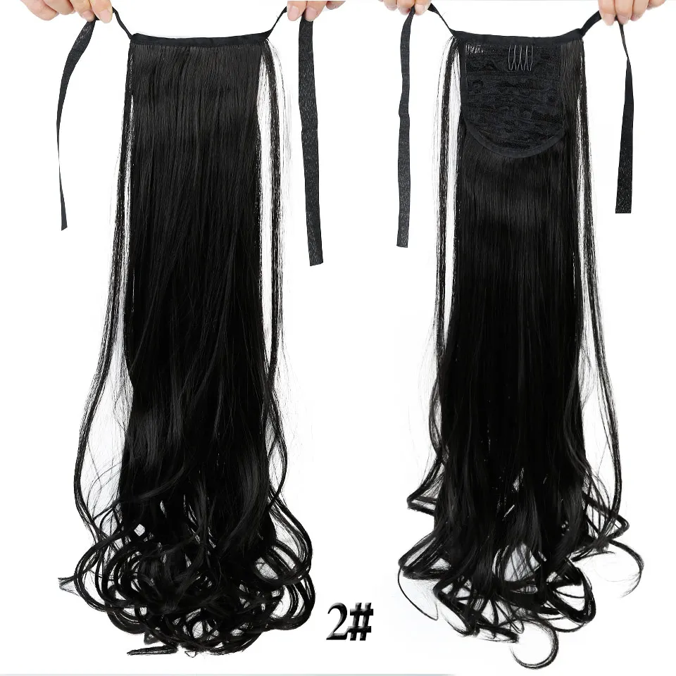 

DIFEI Curly Style Pony Tail Hairpiece hairstyles Women Long Wavy Synthetic Ponytail Clip in Hair Extensions