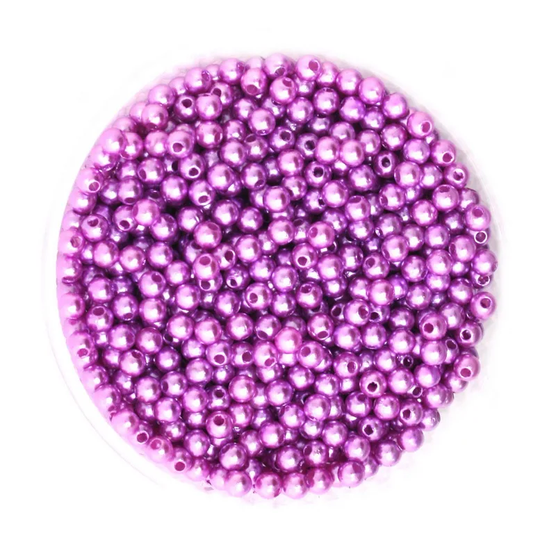 Круглые бусины из АБС-пластика U-образные цветные диаметром 46810 мм с имитацией