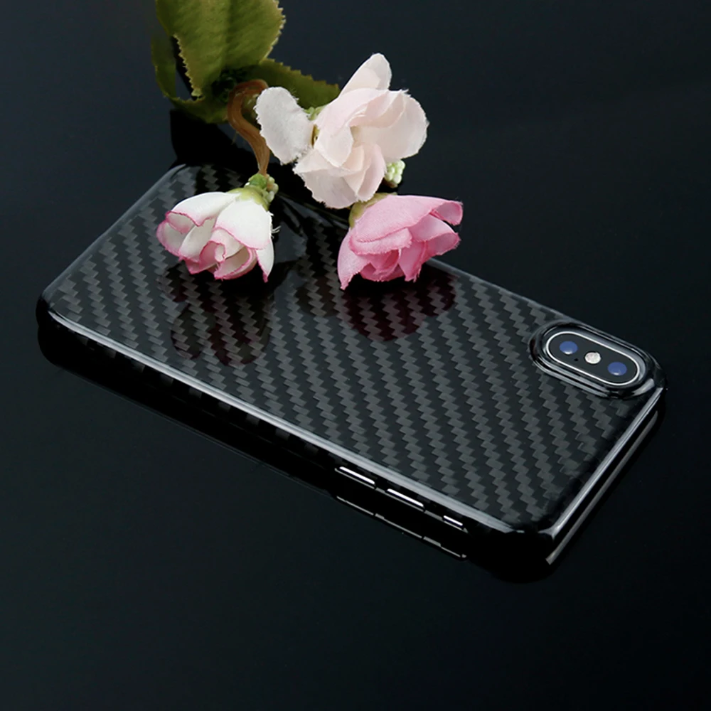 0,7 мм ультра тонкий чехол из настоящего углеродного волокна для iPhone X, роскошный защитный чехол из углеродного волокна для iPhone XS XR XS Max