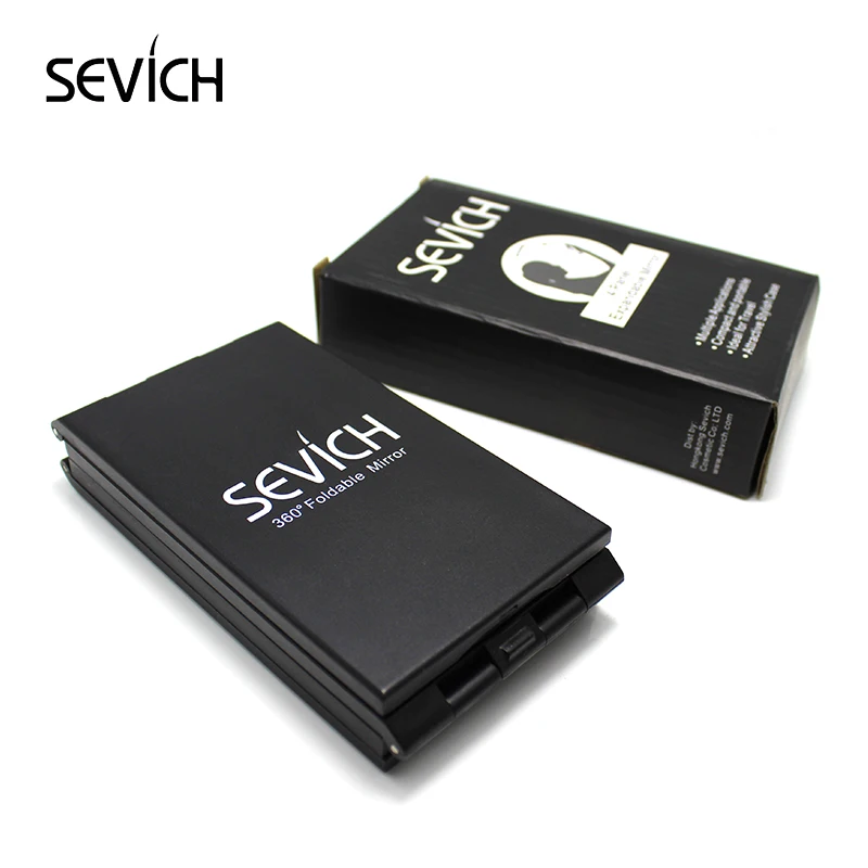 Sevich 4 этажное зеркало, Дамское зеркало для макияжа, 360 вид, косметическое складное портативное компактное карманное косметическое средство, хороший подарок