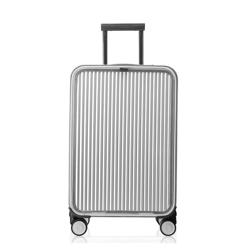 silver CARRYLOVE 1" 20" 2" дюймов Алюминий Дорожный чемодан ноутбука Тележка ручная кладь для путешествий - Цвет: silver