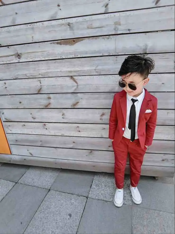 Изготовленный На Заказ детский полный дизайнерский Свадебный костюм для