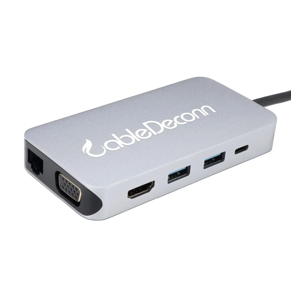 Usb c hdmi ethernet vga type концентратор thunderbolt 3 ethnernet rj45 lan 5 мм usb3.0 зарядка многопортовый