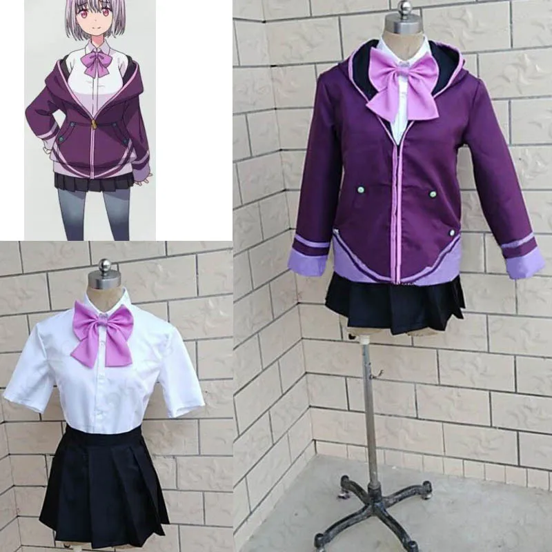 Anime SSSS.GRIDMAN Shinjo Akane Cosplay Costume custom made |