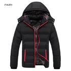 Новая мужская зимняя куртка FALIZA, теплые мужские пальто, модные плотные теплые мужские парки, повседневная мужская фирменная одежда большого размера 6XL
