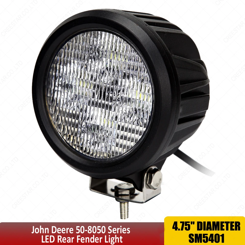 Круглый 40 Вт тракторный фонарь Led 5 дюймов светодиодный рабочий свет 12В 24В задний