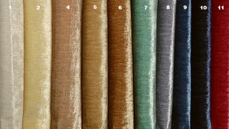 Оригинальные высококлассные шенильные занавески из однотонной ткани 20 цветов |