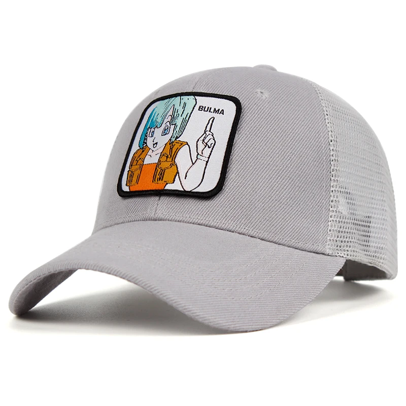 BULMA сетчатая шапка Dragon Ball Z Snapback Гоку хлопок бейсбол кепки для мужчин женщин хип хоп дальнобойщик папа шляпа лето дропшиппинг