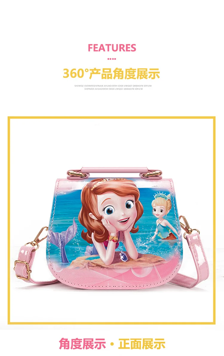 Disney princess/Детская сумка на плечо для девочек, сумка-мессенджер, новинка года, Холодное сердце Эльза и Анна, сумка на плечо для маленьких девочек, сумки с морозами