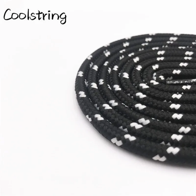 Coolstring 0,45 см уличные унисекс повседневные круглые полосатые спортивные шнурки с точками шнурки для Dorky Dad обувь шнурки