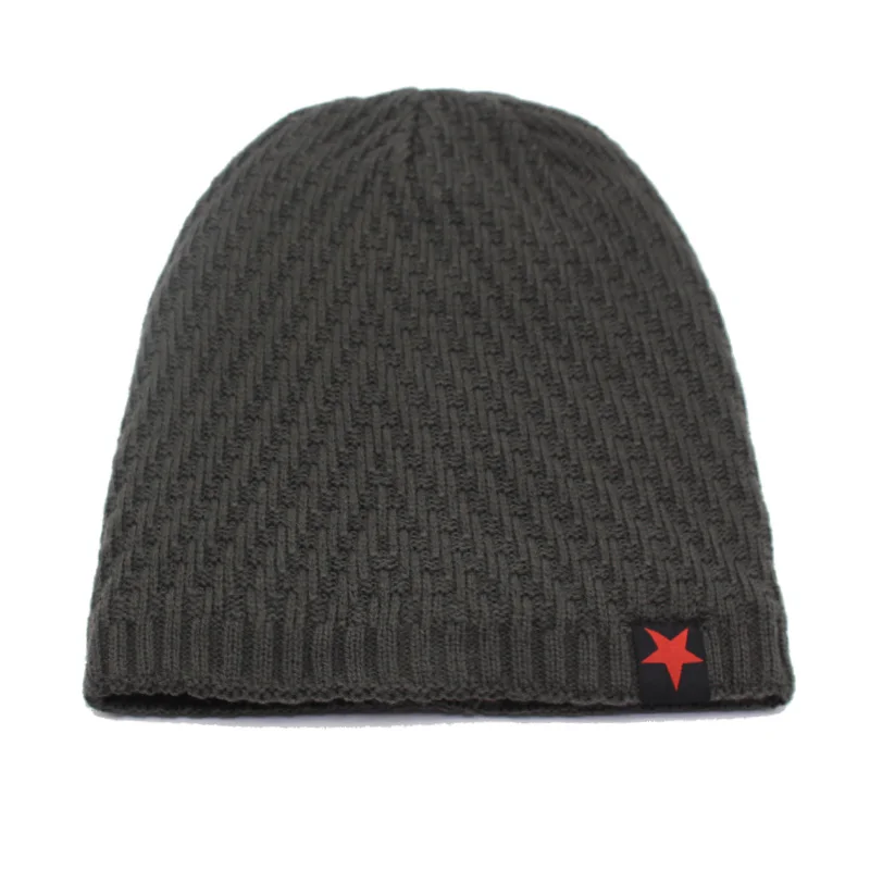 Мужские вязаные шапки Skullies зимние для мужчин в полоску лыжная маска мягкая