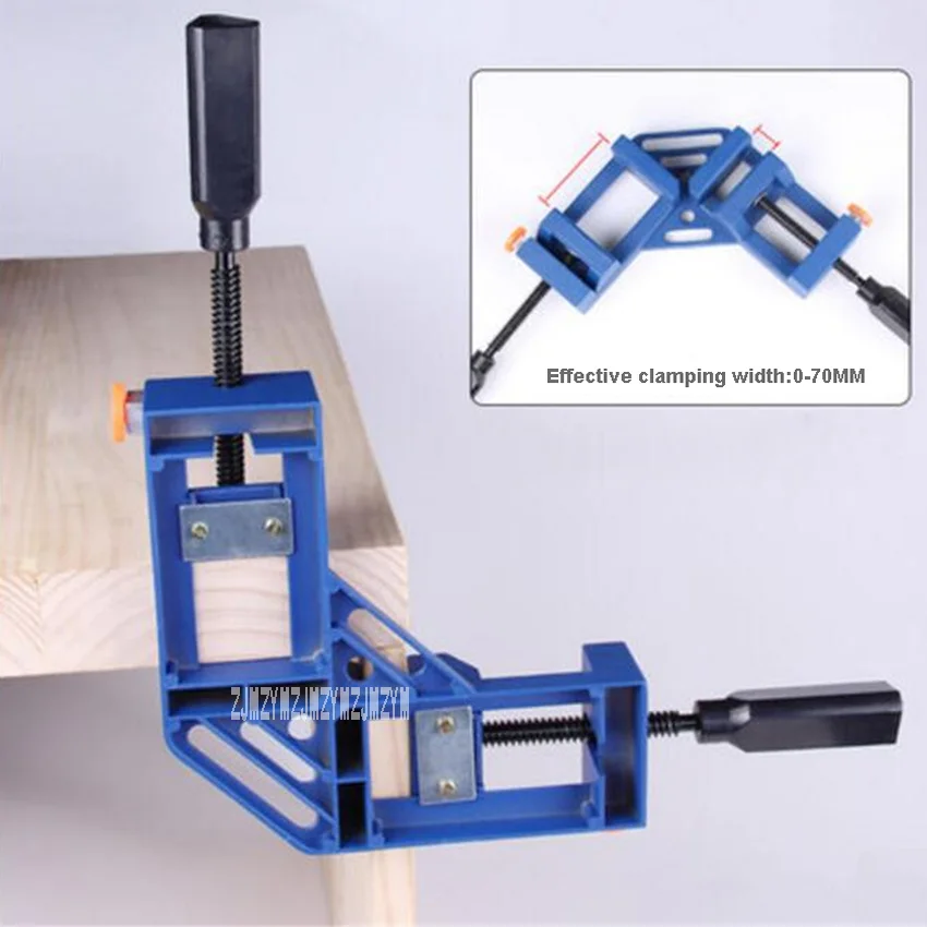 

Single/Double Handle 90 Degree Angle Clip Frame fixture Woodworking Clamp Aluminum Alloy DIY Woodworking Clamp C29006 Hot Sale