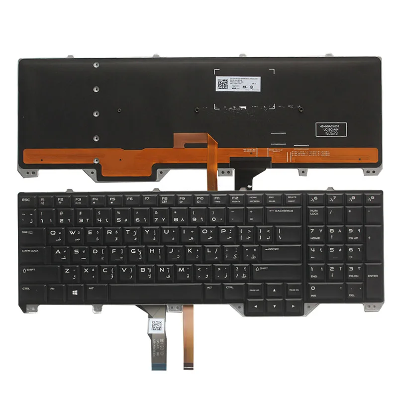Новая Арабская/шведская клавиатура для DELL Alienware 17 R2 и R3 Клавиатура ноутбука с