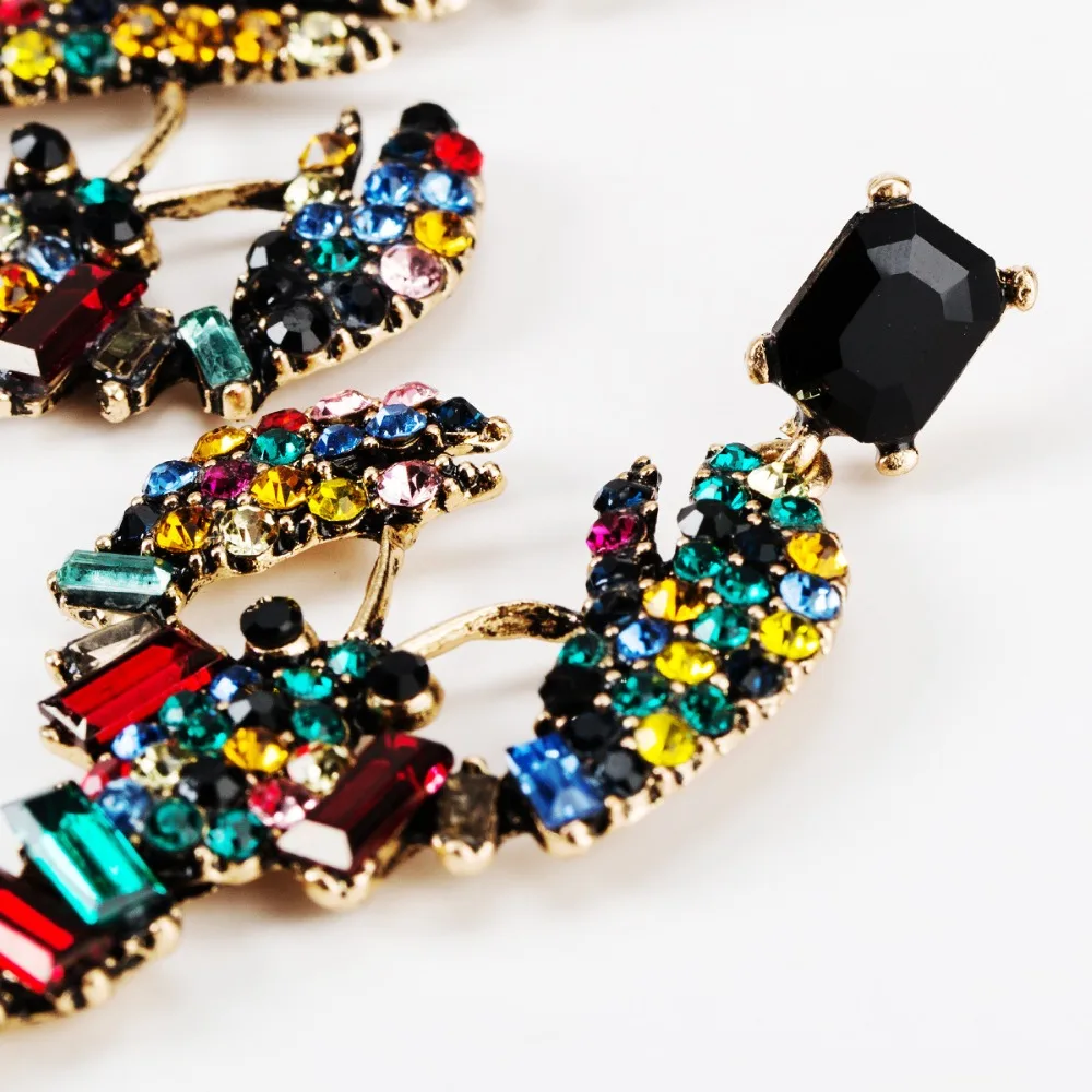 Pomlee Lobster Shape Acrylic Glass Drop Earrings Jewelry for Women Bohemian Party Korean Wedding Gift Wholesale | Украшения и