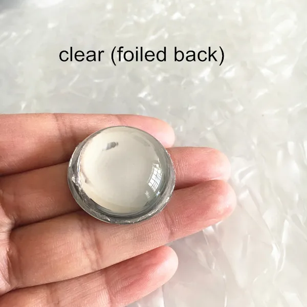clear(foiled back) 25 шт. большой куполообразный акриловый кабошон, 30 мм круглая плоская спина, кабошон, DIY ювелирные изделия или поделки акриловый камень, скрапбукинг украшения - Цвет: clear(foiled back)