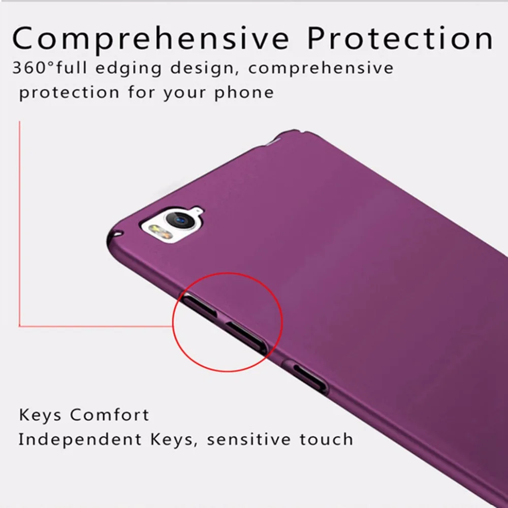 Fundas для Xiaomi mi 4c чехол mi 4i Жесткий PC матовая задняя крышка 360 Защитный корпус для Xiaomi mi 4c 4i mi 4 i чехол для телефона s