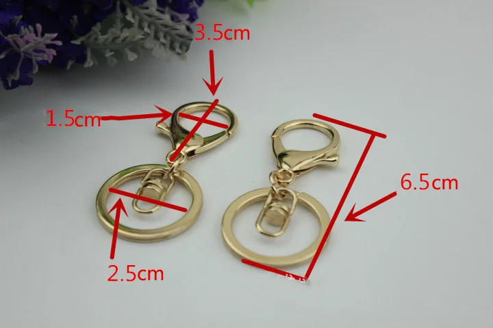 Meetee 2 шт. металлический брелок для ключей O & 8 кольцо пряжки DIY сумки брюки куртка