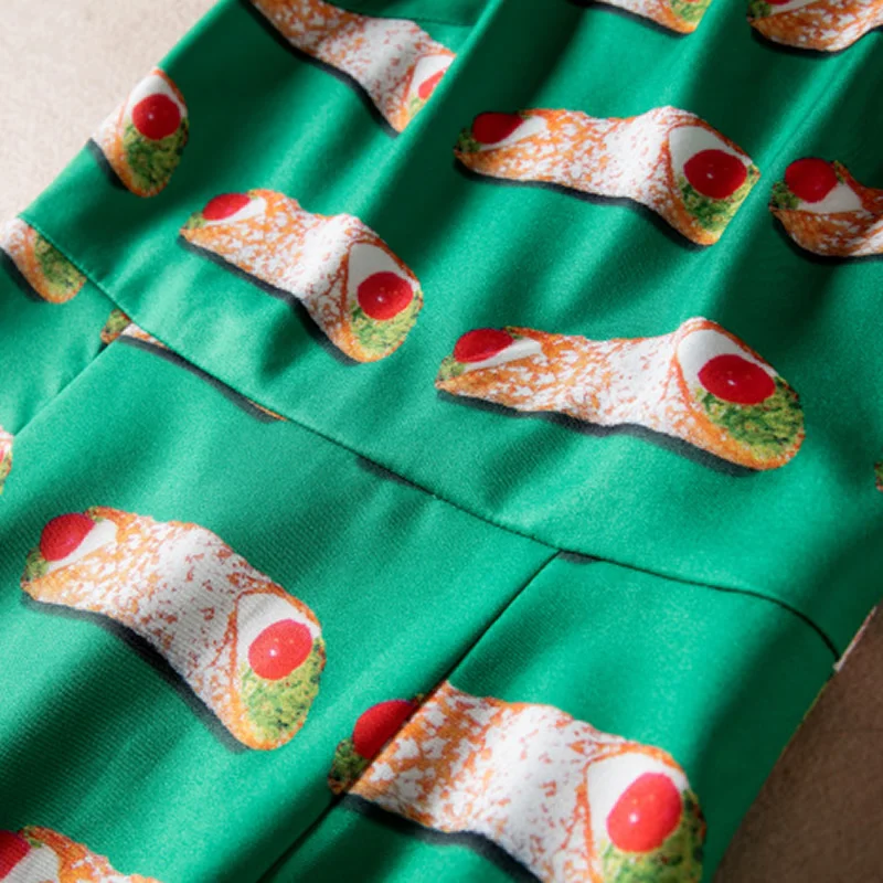 Лидер продаж женское зеленое платье с принтом элегантные пикантные Длинные