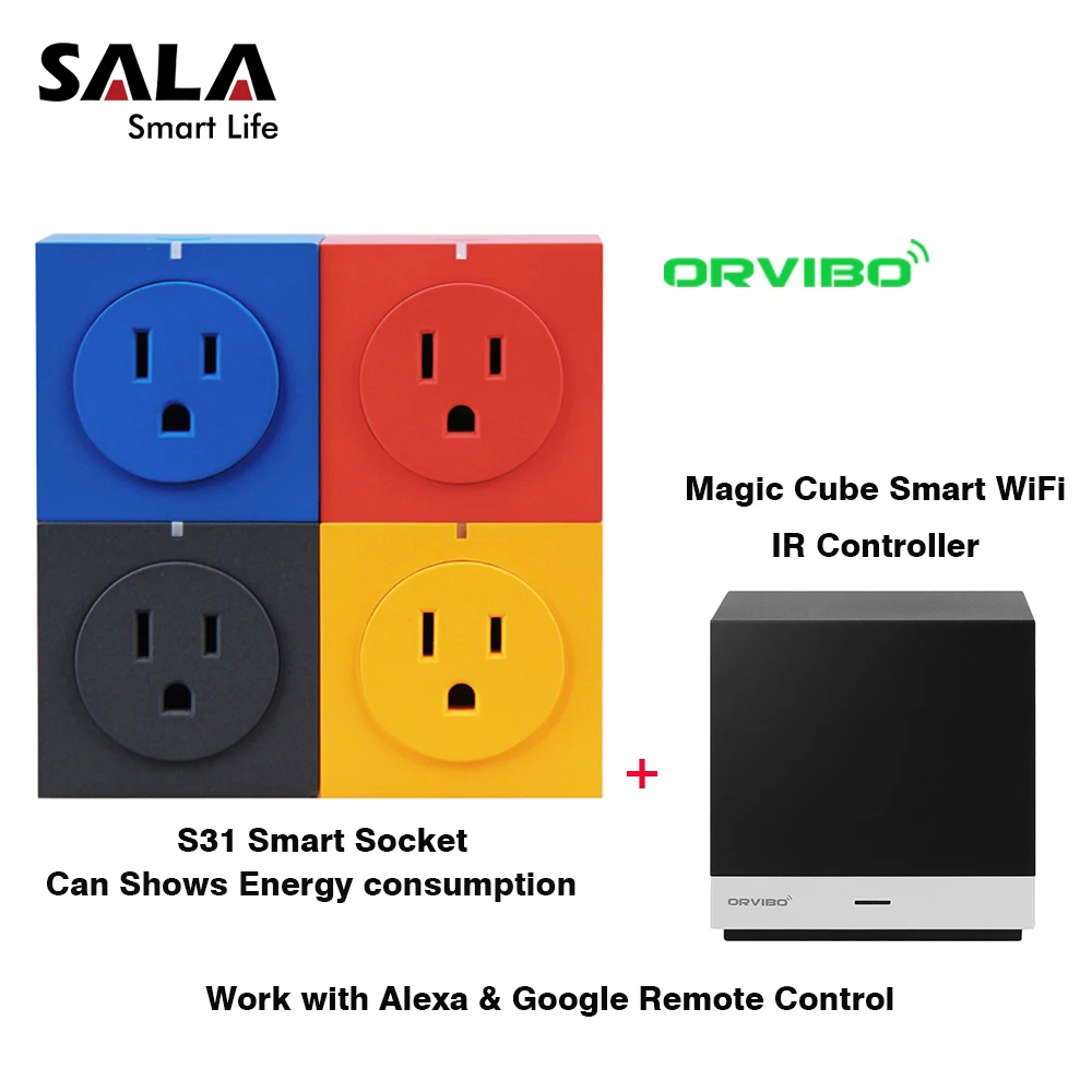 Оригинальный ORVIBO S31 США Стандартный 15A Wi Fi Экономия энергии розетка Smart power Plug