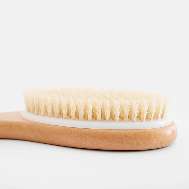 TREESMILE Exfoliating Wooden Body Massage Shower Brush Natural Bristle Bath SPA Woman Man Skin Care Dry D40 | Дом и сад