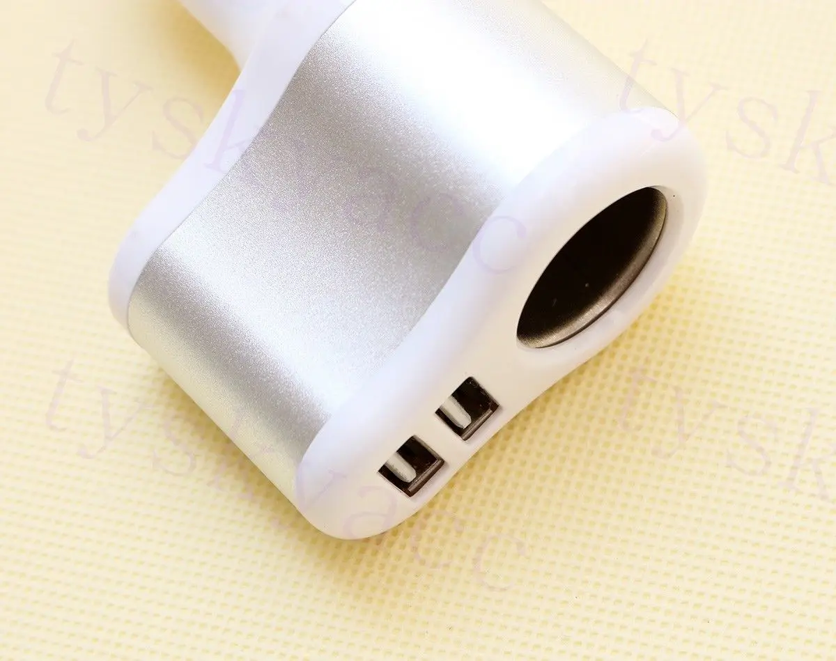2 usb порта автомобильное быстрое зарядное устройство прикуриватель для телефона