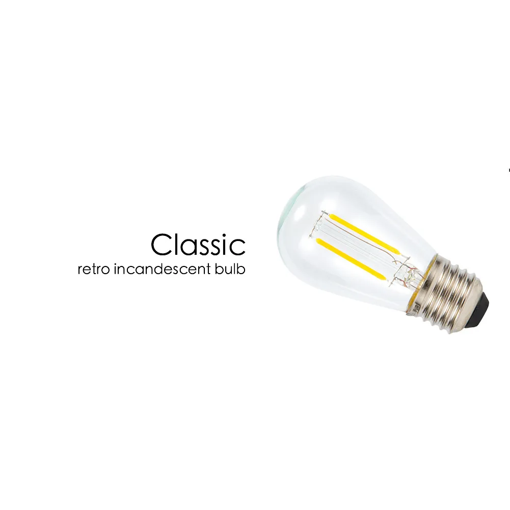 Ретро Edison led светильник лампочка E27 для солнечной люстра аксессуары|Светодиодные