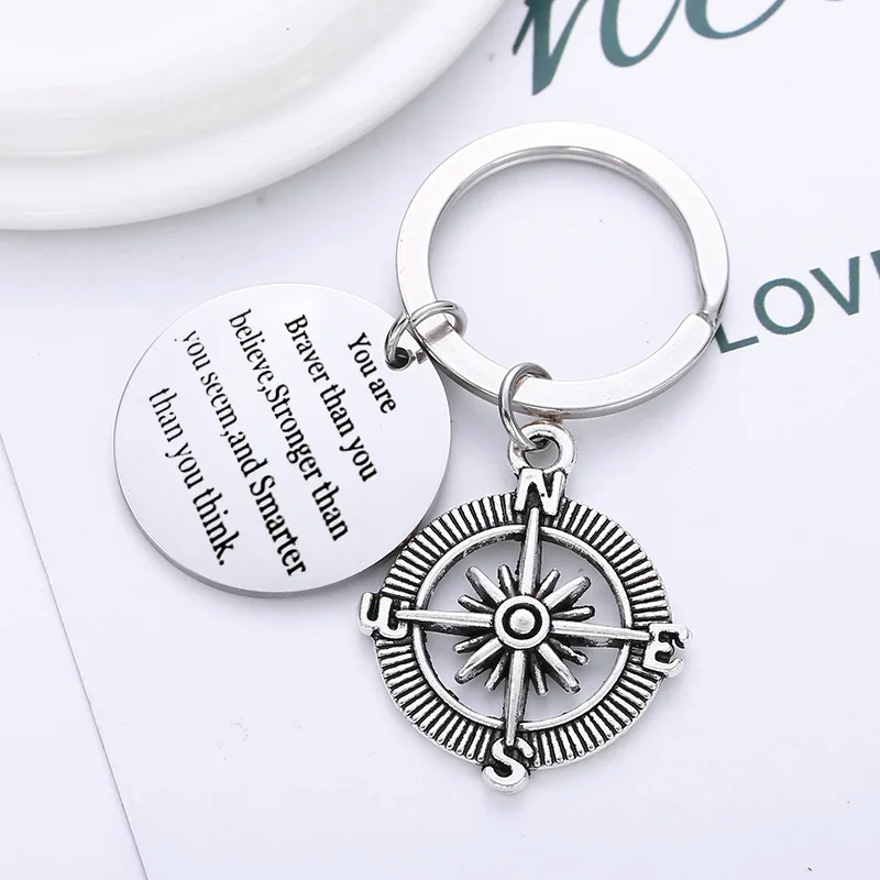 Модный компас-брелок вы смелее чем верите сильнее кажется и умнее думаете брелок