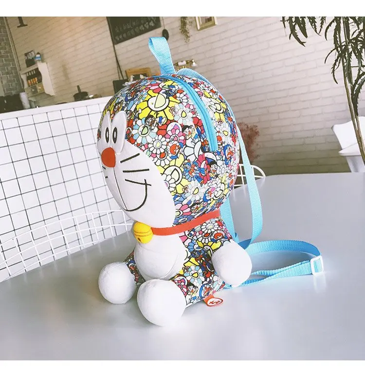 Kawaii ткань мультфильм аниме дети плюшевые рюкзаки детского сада детская мягкая сумка mkd3 Doraemon кошка робот мешок