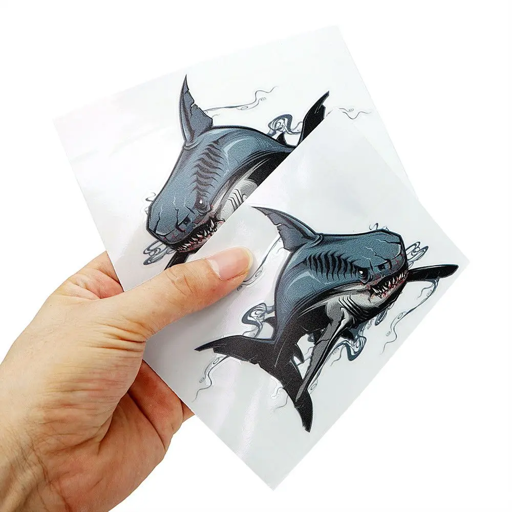 Модные 2 шт./компл. Savage Shark наклейки для автомобиля мотоцикла декор кузова