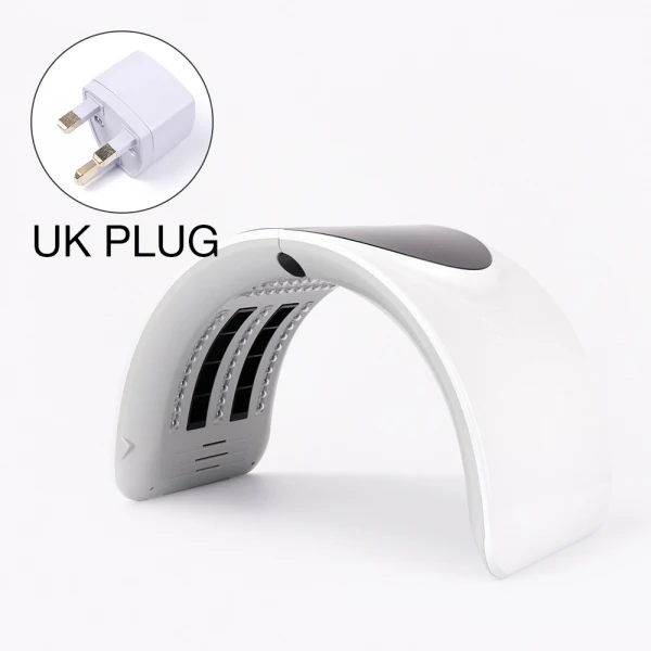 UK Plug Foreverlily складной Фотон PDT светодиодный светильник маска для лица машина 7 цветов отбеливающий светильник для омоложения кожи новинка - Цвет: UK Plug