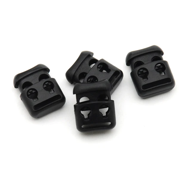 50 шт./лот черный пластиковый шаровой Шнур Блокировка переключается пластиковые