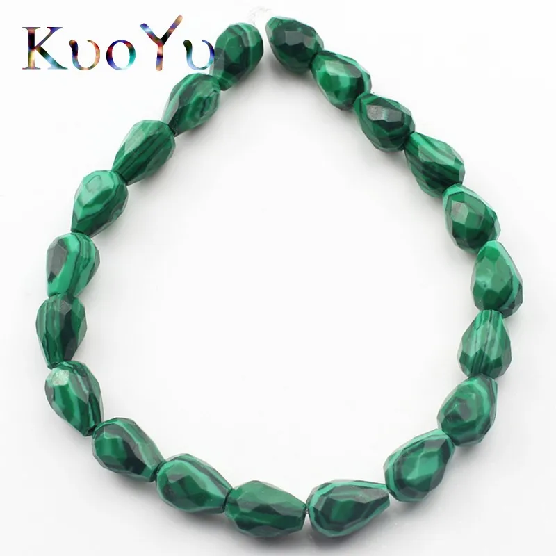 Green Malachite 8x10 мм Агаты нефриты бусины с тигровым глазом Натуральный Камень Конус капли воды форма свободные бусины для самостоятельного изготовления ювелирных изделий браслет ожерелье - Цвет: Green Malachite