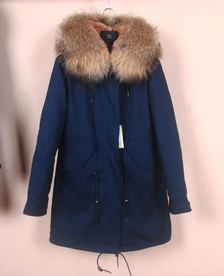 Новая Серая зимняя куртка размера плюс 2020 Женская парка с натуральным большим